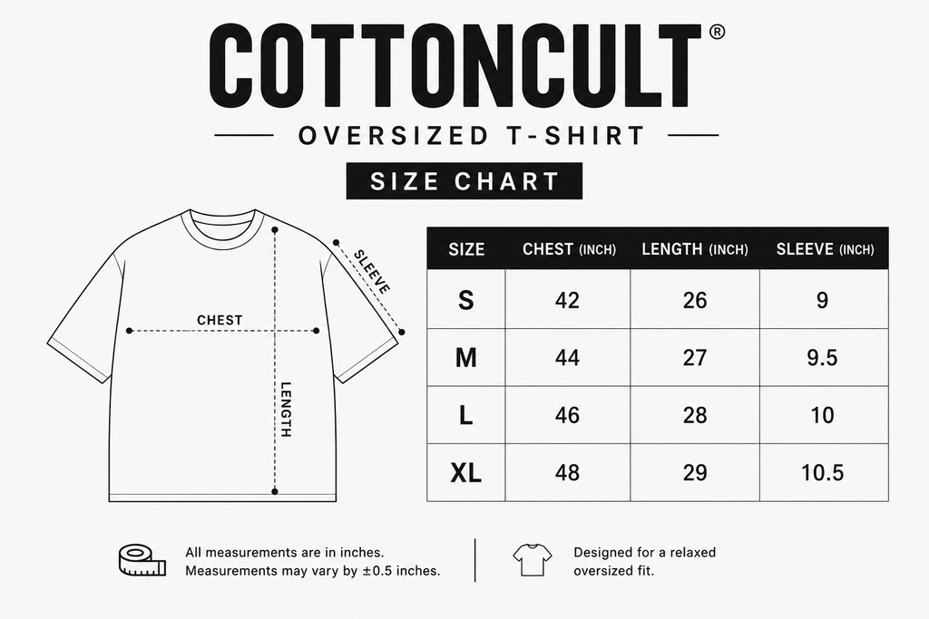 COTTONCULT CUT&SEW OVERSIZED TSHIRT